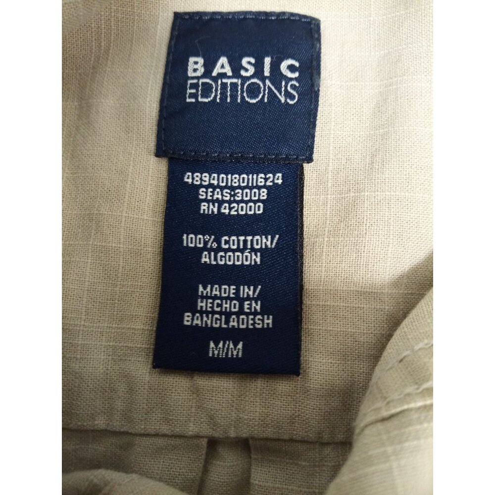 Covington Basic Editions Tan White Button Down Co… - image 14